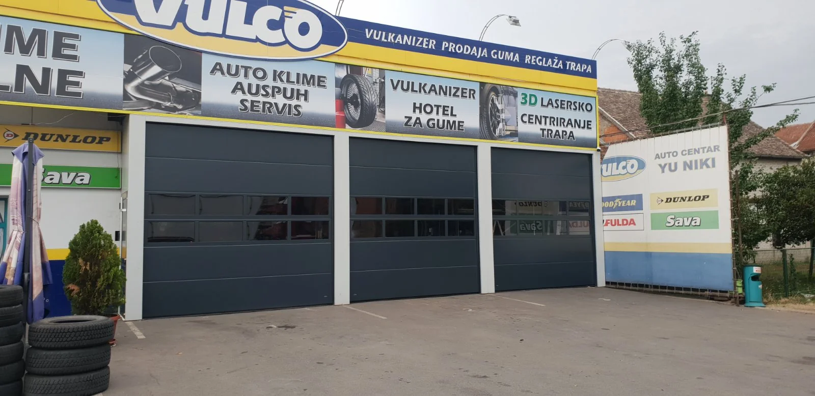 Panorama vrata – ugradnja u industrijskom objektu, pogled iznutra